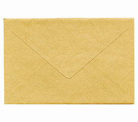 Image showing  Green envelope isolated vintage