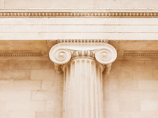 Image showing  Ionic capital vintage