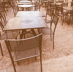 Image showing  Tables and chairs vintage