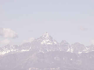 Image showing Monviso mountain vintage