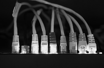 Image showing Black and white Networking devices