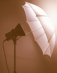Image showing  Light umbrella vintage