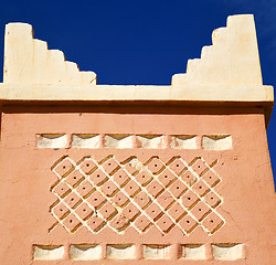 Image showing todra  the history in morocco  africa  minaret religion and  blu