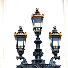 Image showing europe in the wall of london lantern and abstract illumination