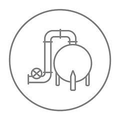 Image showing Factory line icon.