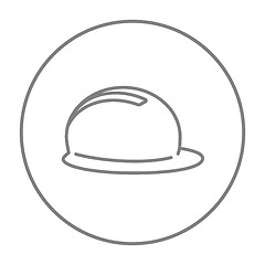 Image showing Hard hat line icon.