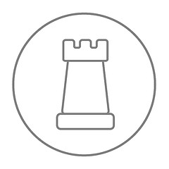 Image showing Chess line icon.