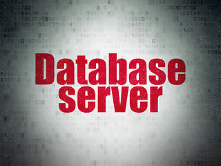 Image showing Programming concept: Database Server on Digital Paper background