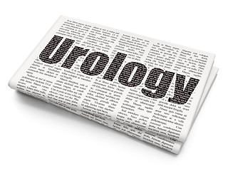 Image showing Medicine concept: Urology on Newspaper background