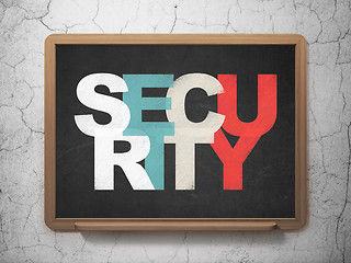 Image showing Safety concept: Security on School Board background