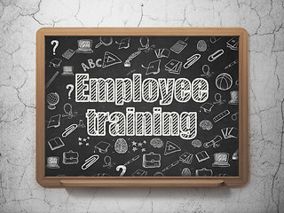 Image showing Learning concept: Employee Training on School Board background