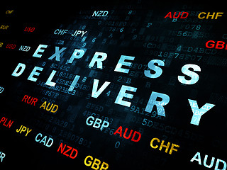 Image showing Business concept: Express Delivery on Digital background