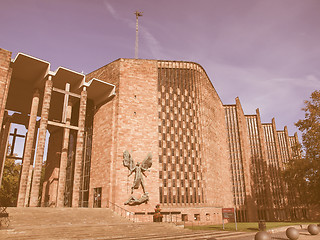 Image showing Coventry Cathedral vintage