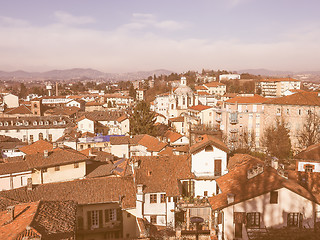 Image showing Chieri aerial view vintage