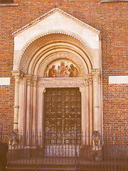 Image showing Sant Eustorgio church Milan vintage