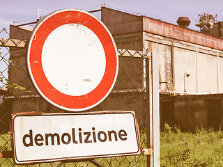 Image showing  Demolition picture vintage