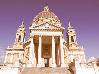 Image showing Basilica di Superga, Turin vintage