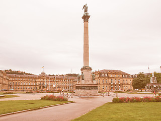 Image showing Schlossplatz (Castle square) Stuttgart vintage