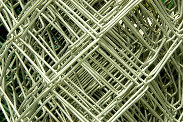 Image showing Metal net in close up