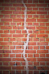 Image showing in london   the    abstract    texture of a ancien wall and ruin