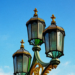 Image showing europe in the sky of london lantern and abstract illumination