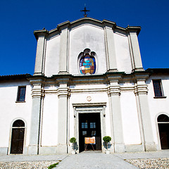 Image showing old architecture in italy europe milan religion and sunlight