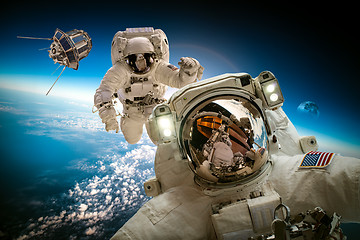 Image showing Astronaut in outer space