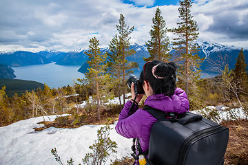 Image showing Nature photographer