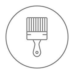 Image showing Paintbrush line icon.