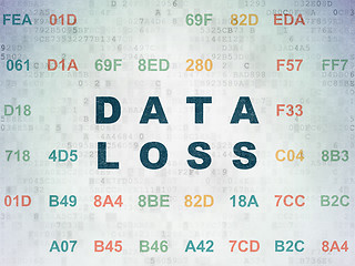 Image showing Information concept: Data Loss on Digital Paper background