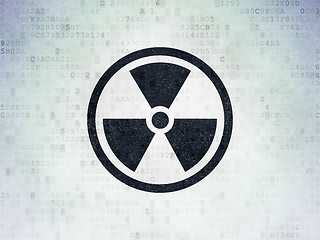 Image showing Science concept: Radiation on Digital Paper background