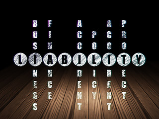 Image showing Insurance concept: Liability in Crossword Puzzle