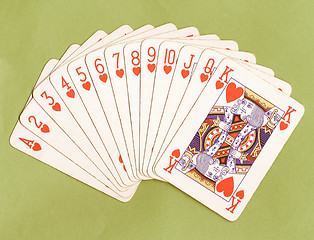 Image showing  Pocker full scale cards vintage