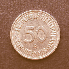 Image showing  Euro coin vintage