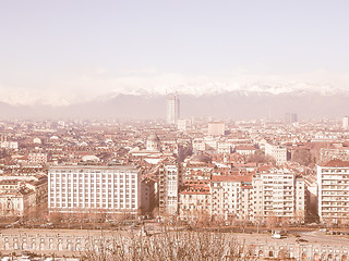 Image showing Turin view vintage