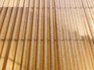 Image showing Retro looking Corrugated plastic