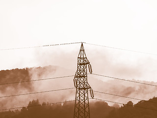 Image showing Retro looking Stormy weather