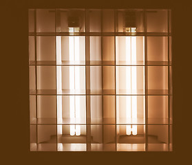 Image showing  Fluorescent lamp vintage