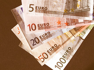 Image showing  Euro note vintage