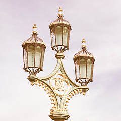 Image showing  Street light vintage