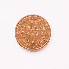 Image showing  Portuguese 2 cent coin vintage