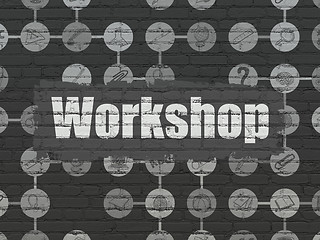 Image showing Studying concept: Workshop on wall background