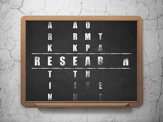 Image showing Advertising concept: Research in Crossword Puzzle