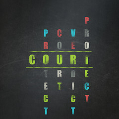 Image showing Law concept: Court in Crossword Puzzle