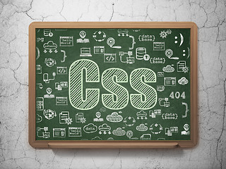Image showing Software concept: Css on School Board background