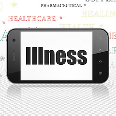 Image showing Medicine concept: Smartphone with Illness on display