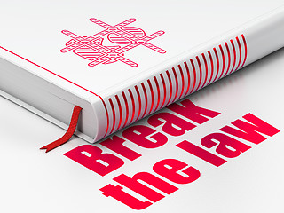 Image showing Law concept: book Criminal, Break The Law on white background