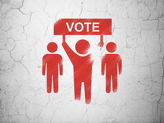 Image showing Politics concept: Election Campaign on wall background