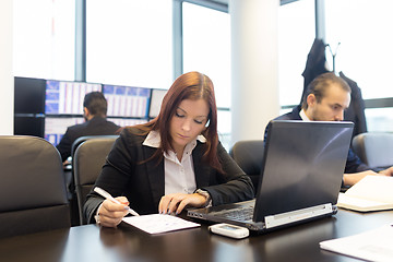 Image showing Business people in modern office.