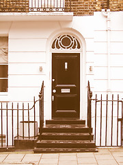 Image showing  Traditional home door vintage